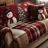 Quilted Sofa Cover Festive Golden Nights