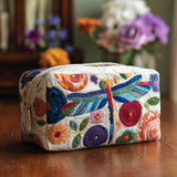Quilted beauty case with colourful trim NCU0PT9341