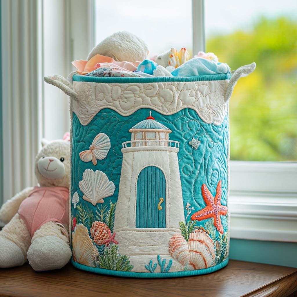 Quilted Laundry Basket — Lighthouse