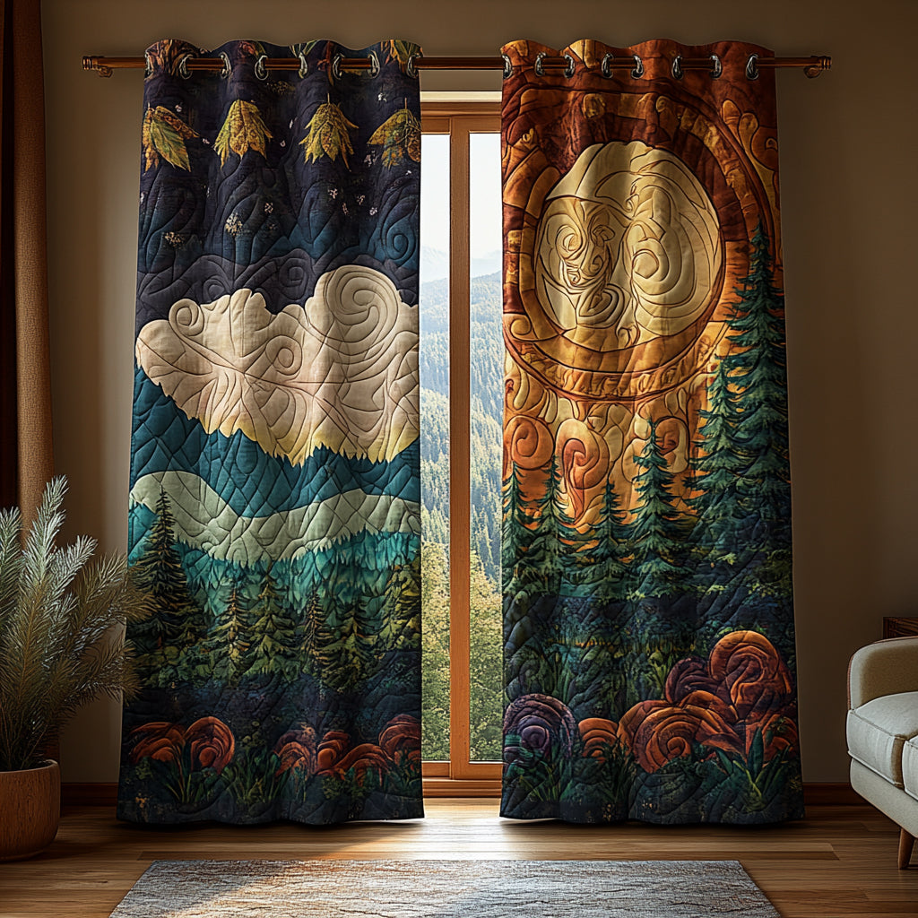 Quilted Curtains Forest NCU0VT331