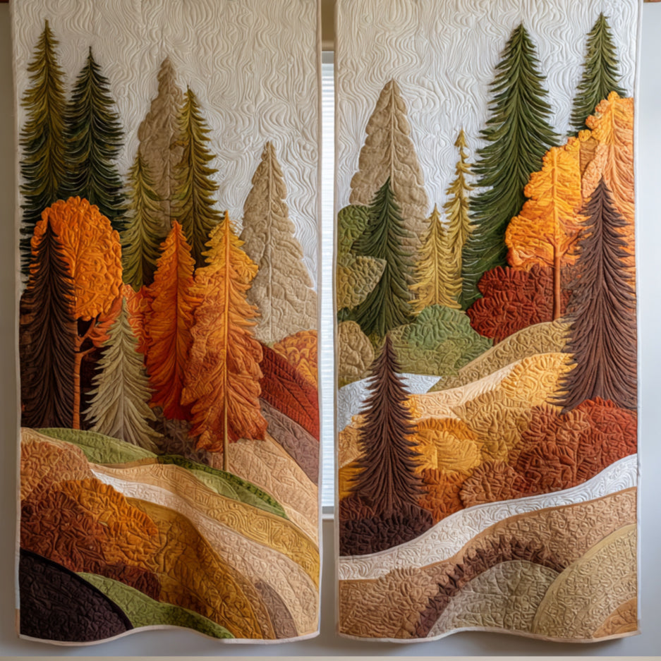 Quilted Curtains Forest NCU0VT331
