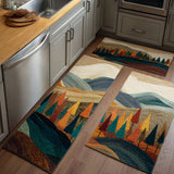 Non-slip kitchen rug with woodland meadow NCU0DK11537