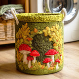 Quilted laundry basket with natural landscape NCU0NTD395