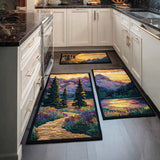 Non-slip kitchen rug with woodland path NCU0DK11685