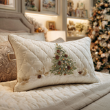 Quilted cushion cover with snowy refuge NCU0DV8328