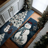 Winter Non-Slip Kitchen Mat with Snowy Details NCU0PT10151