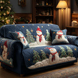 Quilted sofa cover with winter pattern NCU0TV795