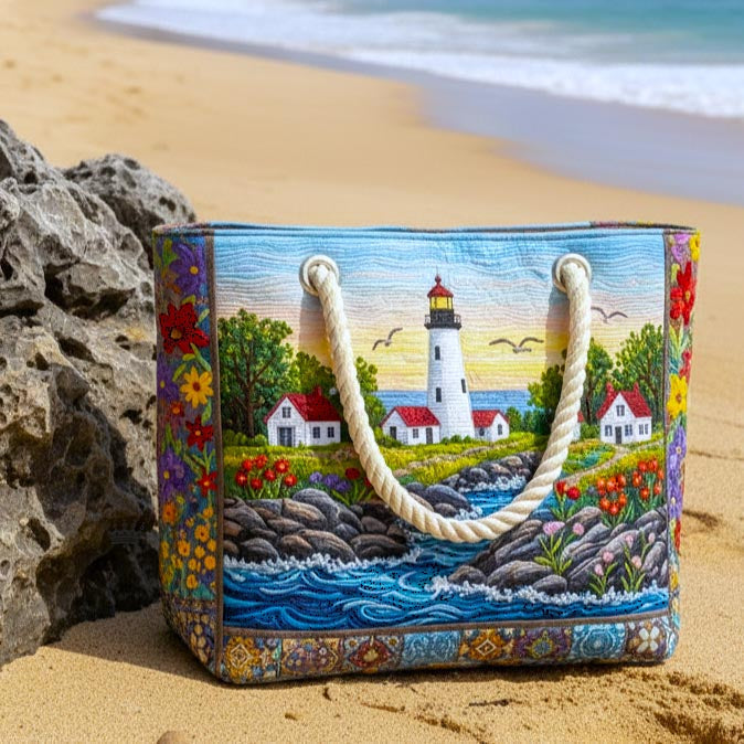 Quilted Beach and Travel Bag Lighthouse Light
