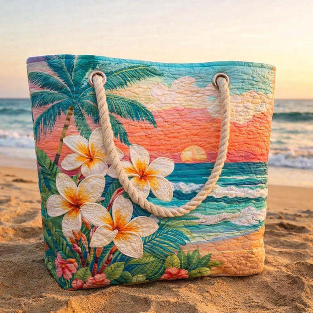 Tropical Spirit Quilted Beach and Travel Bag