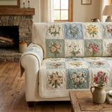 Quilted Garden Sofa Cover – Non-Slip