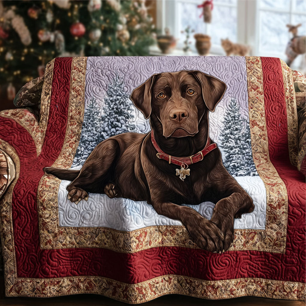 Quilted Sofa Cover with Labrador Retriever NCU0VT339