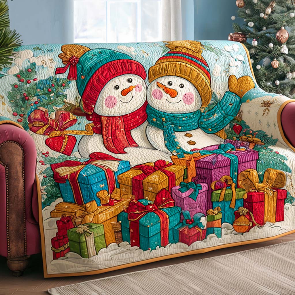 Quilted Sofa Cover Winter Story Among Lovers