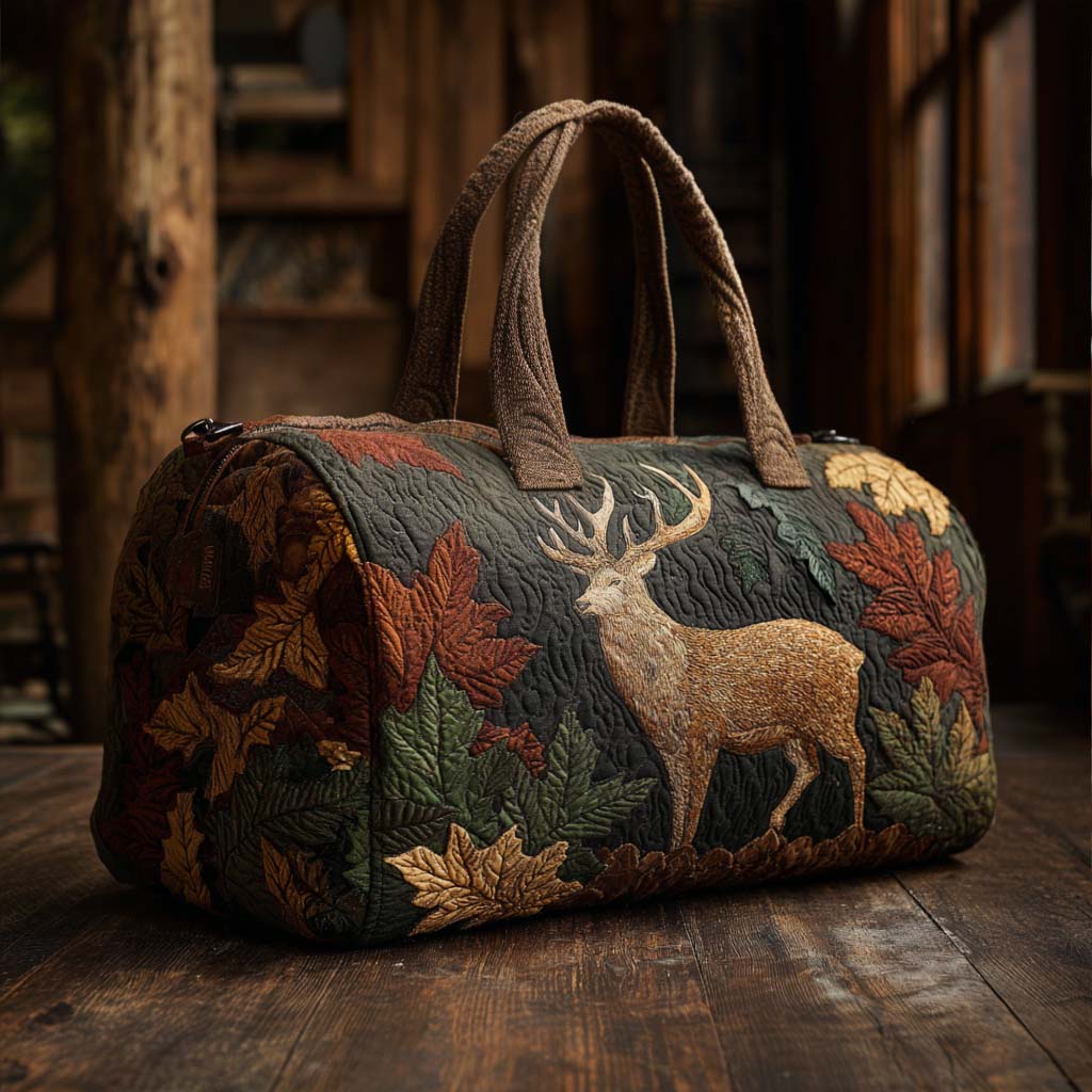 Quilted Travel Bag with Deer NCU0VT279