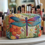 Quilted beauty case with golden dragonfly NCU0DK10229