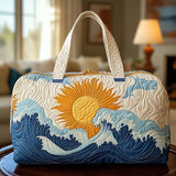 Quilted travel bag with golden horizon NCU0NT9672