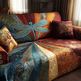 Quilted Sofa Cover Golden Horizon