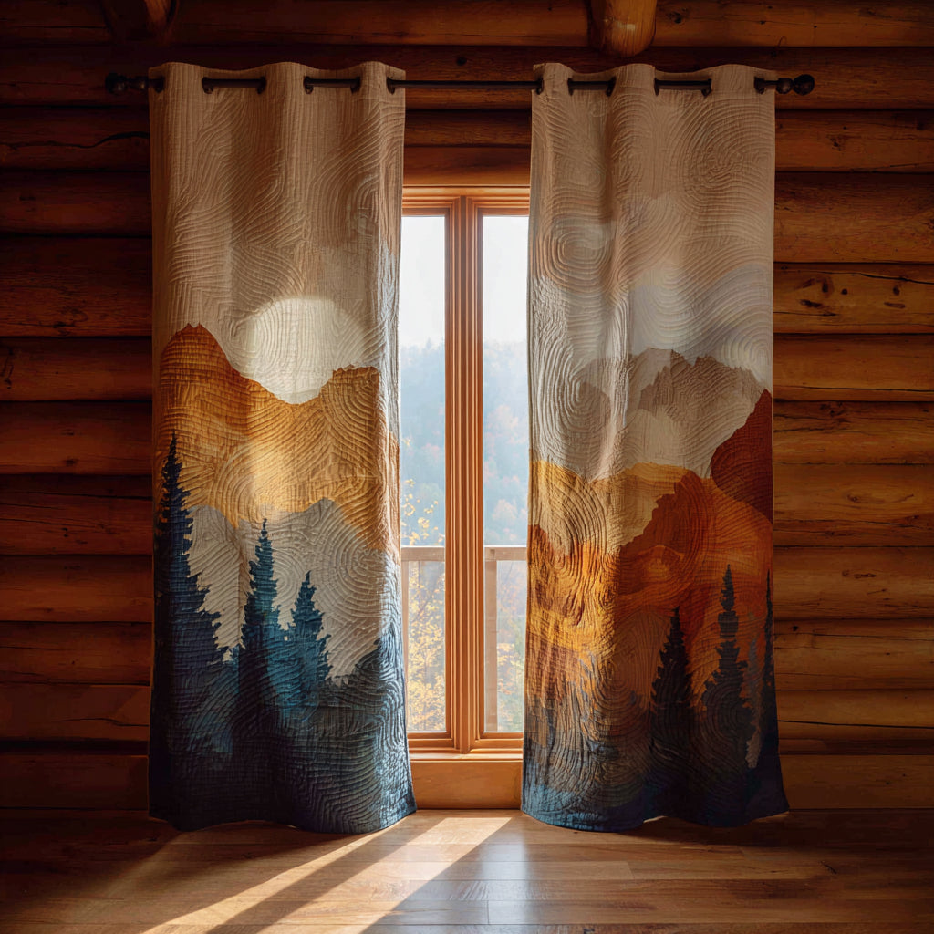 Quilted Curtains Forest NCU0VT331