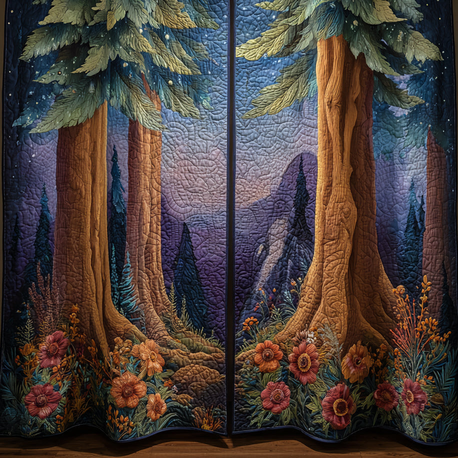 Quilted Curtains Forest NCU0VT331