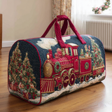 Quilted travel bag with festive train NCU0DK9970