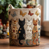 Quilted Laundry Basket — Cat's Home