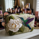 Quilted beauty case with hummingbirds in the meadow NCU0DK10216