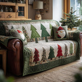 Quilted Sofa Cover Among the Firs