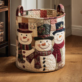 Padded laundry basket with dog pattern NCU0HNH658