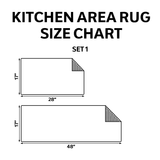 Cheerful Non-Slip Winter Kitchen Mat with Snow NCU0TD1697