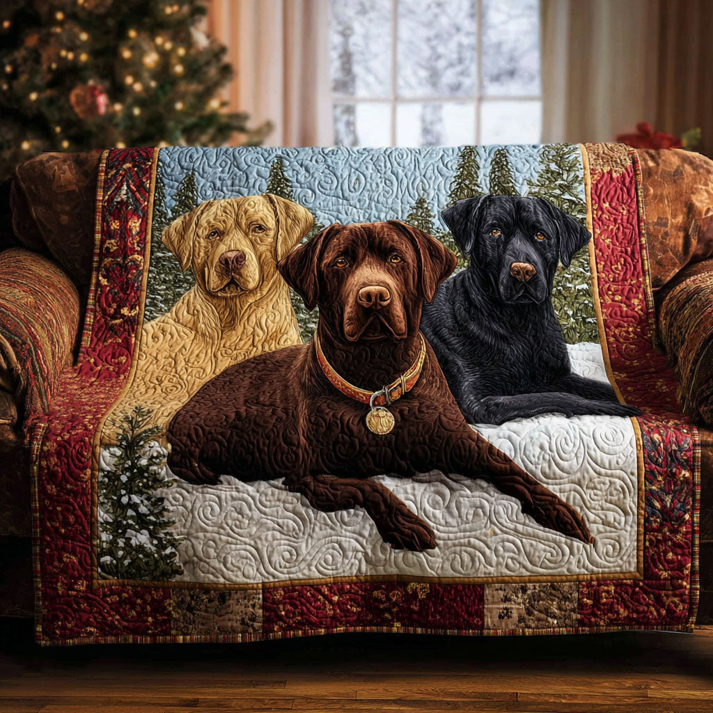 Quilted Sofa Cover Labrador Retriever