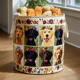 Quilted Laundry Basket — Labrador