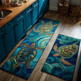 Non-slip kitchen mat with sea turtle NCU0NT11128