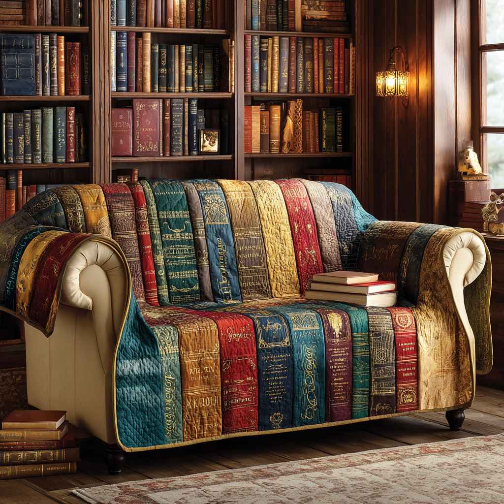 Quilted Sofa Cover Reading Corner – Non-Slip