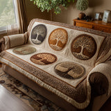 Quilted Sofa Cover with Tree of Life NCU0VT364