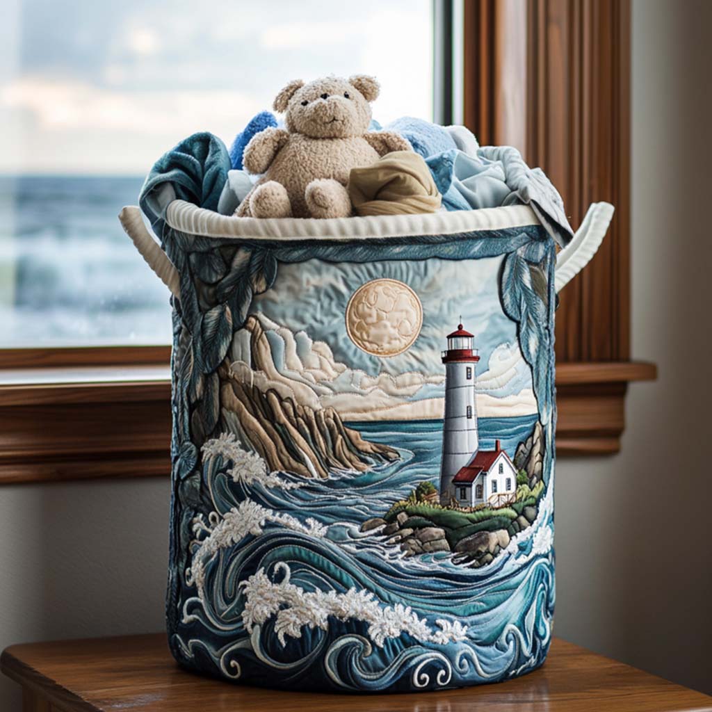 Quilted Laundry Basket — Lighthouse