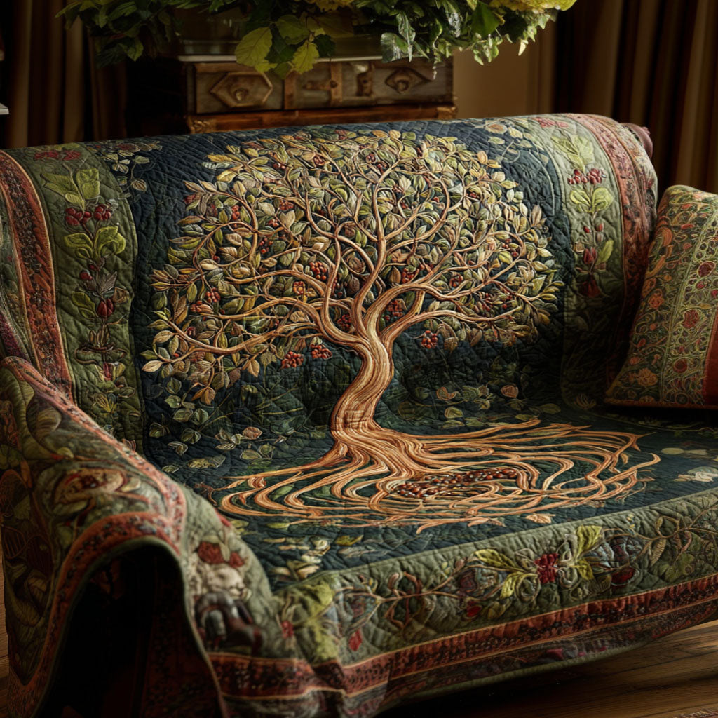 Quilted Sofa Cover Tree of Life – Durable