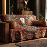 Quilted Sofa Cover with Texas Bull NCU0XD2204