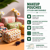 Quilted beauty case with delicate design