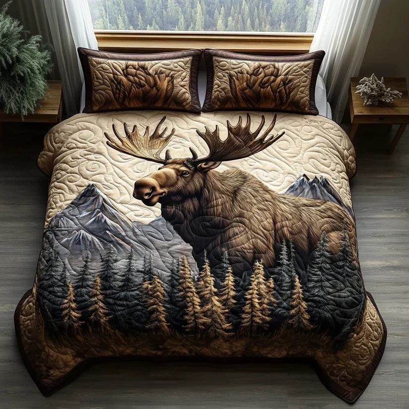 Quilted Cover Set - Woodland Animals
