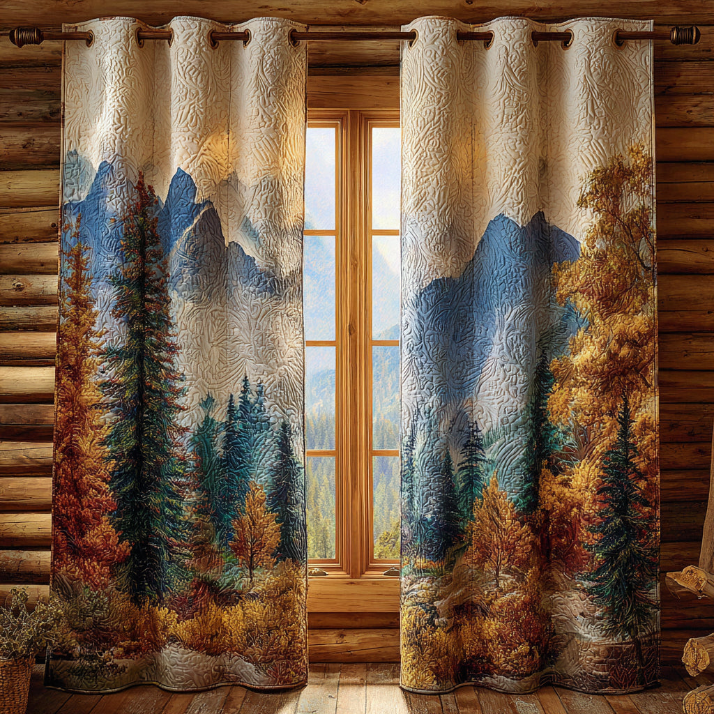 Quilted Curtains Forest NCU0VT331