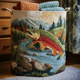 Quilted Laundry Basket — Mountain Stream