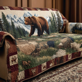 Quilted Sofa Cover with Mountain Path NCU0DK10536