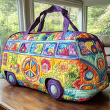 Elegant Boho Print Quilted Travel Bag NCU0PT8951