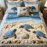 3-Piece Duvet Cover Set - Ocean Waves