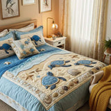 3-Piece Duvet Cover Set - Ocean Waves