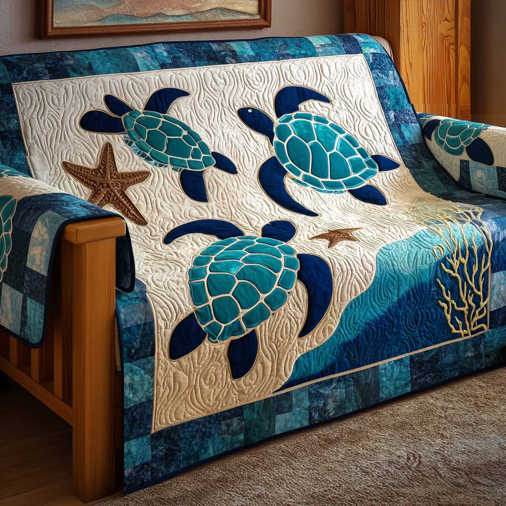 Quilted Turtle Sofa Cover