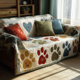 Quilted Comfort Sofa Cover Among the Paws