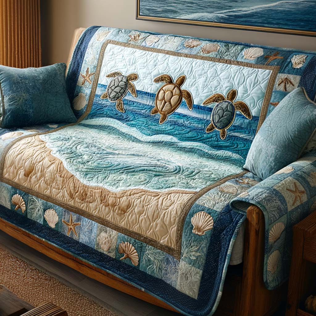 Quilted Turtle Sofa Cover
