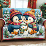 Quilted Sofa Cover Winter Story Among Lovers