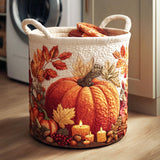 Quilted Laundry Basket — Pumpkin Collection