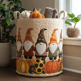 Quilted Laundry Basket — Gnomes in the Pumpkin
